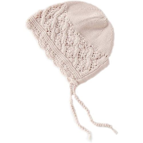 Vivobiniya Toddler Girl Lovely Flounce Knit Hats Baby Bonnets Newborn Baby Hats 0-8y