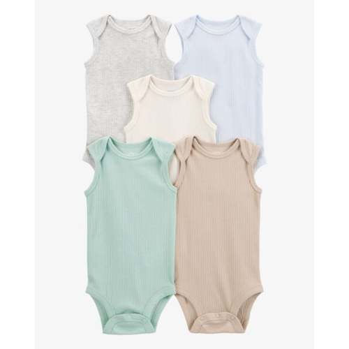 Baby 5-Pack Sleeveless Bodysuits - Carter's | Carter's
