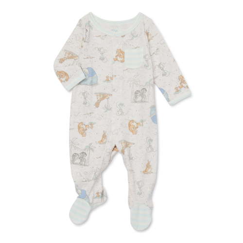 Disney Baby Wishes + Dreams Dumbo Infant Baby Footed Sleep N Play, Sizes Preemie-6 Months