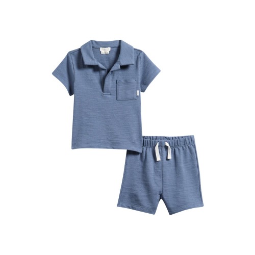 Beach Organic Cotton Polo & Shorts Set