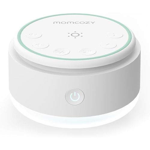 Momcozy Sound Machine for Baby-20 Soothing Sounds & Touch Warm Light Portable White Noise for Kids & Adults for Sleeping Timer and Memory | Ideal Travel Companion & Nursery Must-Have