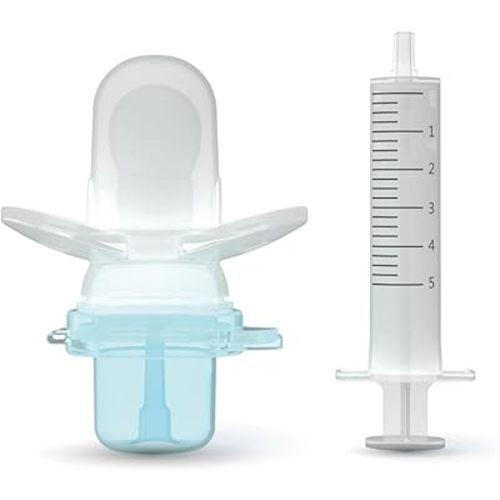 Pacifier Medicine Dispenser Paci Syringe Accurate Dose, Mess Free, BPA Free | for Newborns, Babies, Infants (Rumble Tuff)
