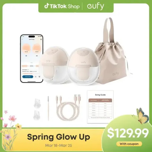 Eufy E20 Wearable Breast Pump, Hands-Free Electric Breast Pump - TikTok shop