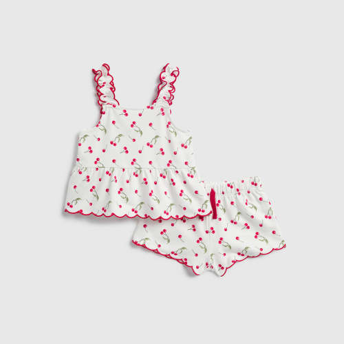Infant Girl Cherry Tank Set