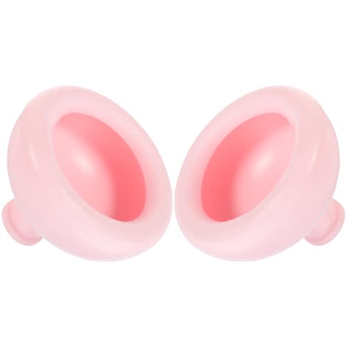 Healifty Palm Pressure Sputum Remover Cup for Baby and Elderly Silicone Chest Percussion Massager with Ergonomic Design 2 Pack for Respiratory Care and Phlegm