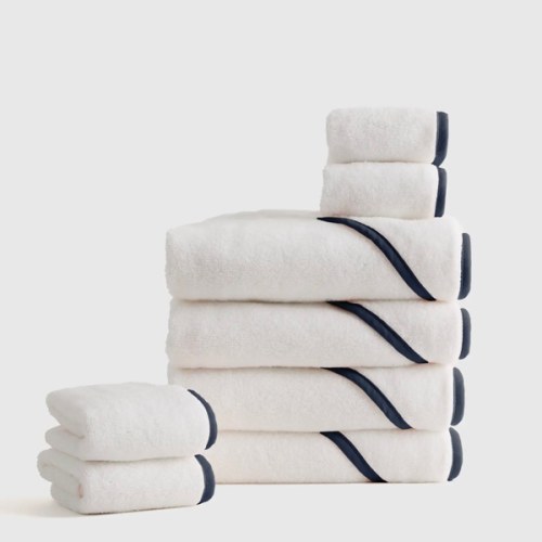 Organic Turkish Cotton Baby Bath Bundle 8-Pack in Soft Pink
