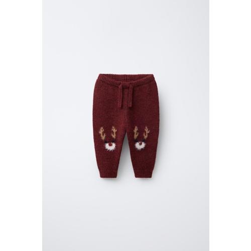 TERRY PATCH SWEATSHIRT AND JOGGER PANTS SET - Dark red | ZARA United States