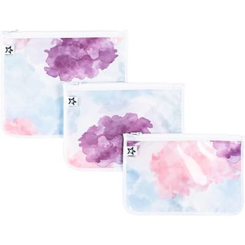 Tiny Twinkle Diaper Bag Organizing Pouches|3 Pack Mess-Proof Clear Front Travel Organizer Bags&TSA Approved Toiletry Bag Set for Baby and Mom Essentials