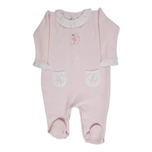 Baby Ballerinas Jacquard Pima Open Back Jumpsuit