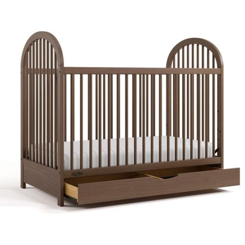 Graco Olivia 3-In-1 Convertible Crib With Drawer Hazelnut
