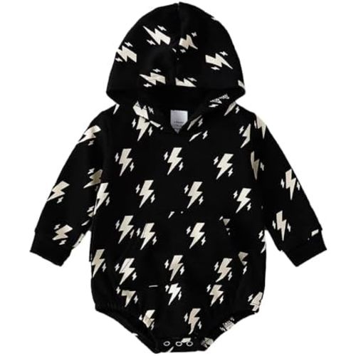 OPAWO Baby Sweatshirt Romper Onesie Newborn Girl Boy Bubble Romper Infant Crewneck Oversized Sweater Bodysuit Clothes Outfits