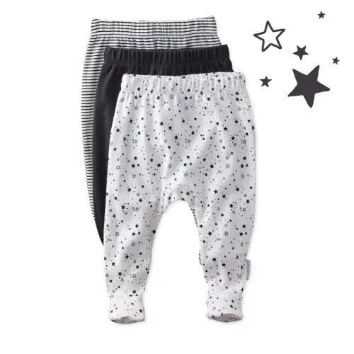 FALLON 3-Pack Footed Baby Pants