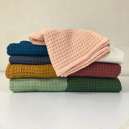 Waffle Baby Blankets 100% Cotton, Organic Lightweight Breathable Soft Baby Swaddle Blanket (36 X 40&quot; Inch - 90 x 100 cm)