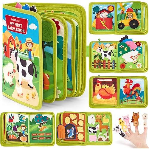 hahaland 20 in 1 Farm Busy Books for Toddlers 1-2