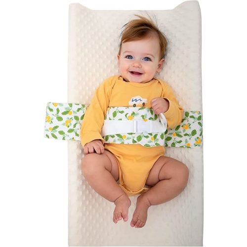 Changing Table Safety Strap – Soft, Adjustable & Secure Anti-Escape for Infants 0-24 Months. Universal Fit for Changing Pad & Changing Table, Easy-Clean Fabric. Comfortable & Portable(Green)