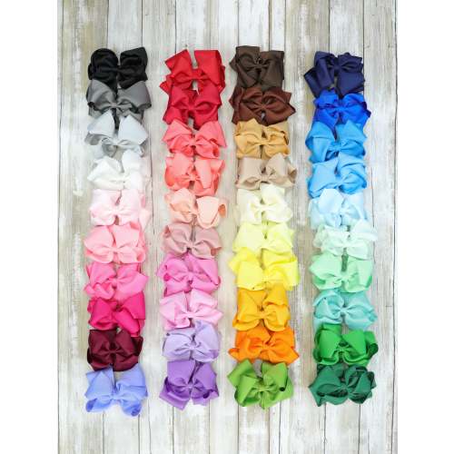 Double Layer Bows 5 Inch - 40 Piece Bundle