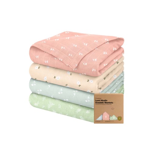 Lumi Muslin Swaddle Blankets
KeaBabies, Bloom