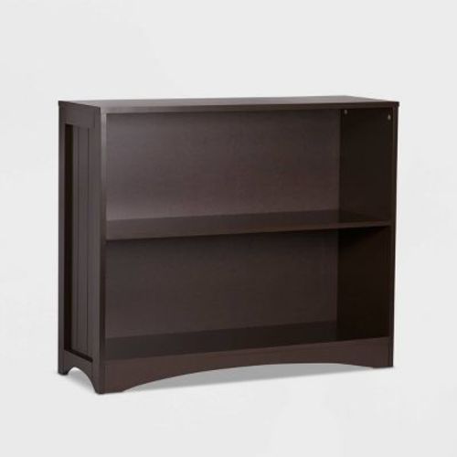 RiverRidge Kids' Playroom Horizontal Toy Organizer Bookshelf with Open Storage Shelves Espresso: Small MDF Bookcase