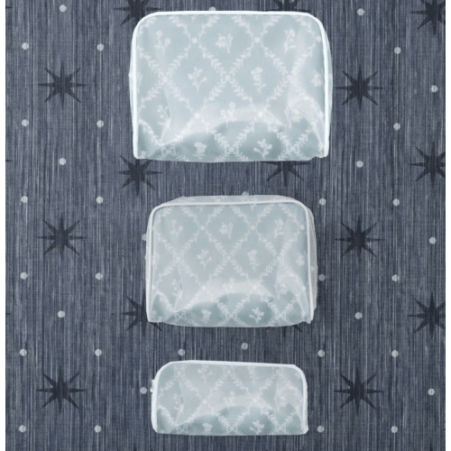 Patterned Toiletry Bag Trio (3 pieces)