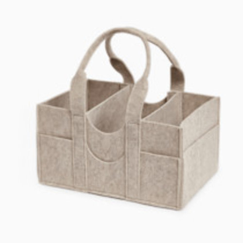 Sprucely Felt Diaper Caddy - Heather Oat, Medium