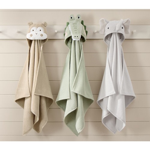 Super Soft Critter Kid Hooded Towel Collection