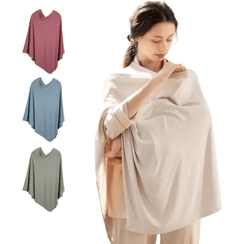 Bubblepanda Viscose Bamboo Nursing Cover for Baby Breastfeeding, Full Privacy Soft & Breathable Breastfeeding Covers Up
