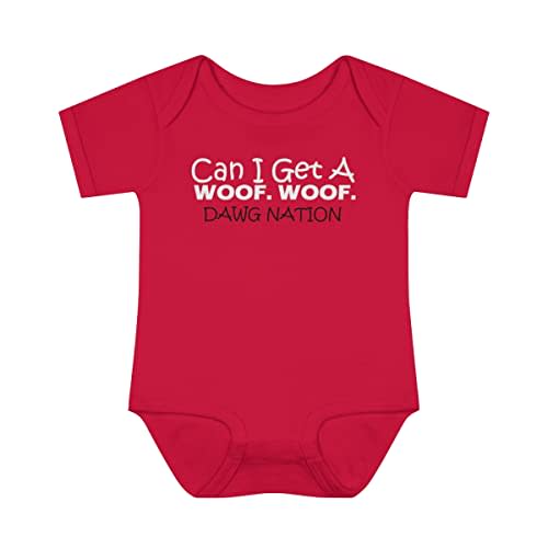 Southern Sisters Can I Get A Woof Woof Baby Bodysuit