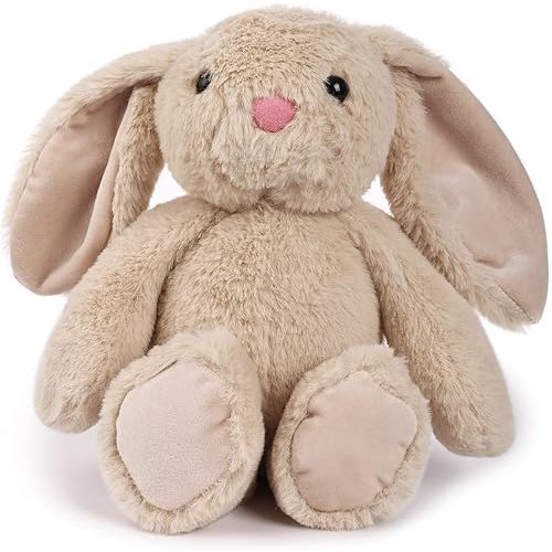 TCBunny Baby Bunny Bedtime Stuffed Animal Plush Easter Stuffers Toy Gifts 11" for Girls, Boys, Kids, Coco (Beige)