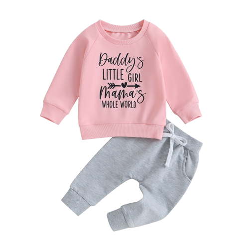 Daddys Girl Baby Clothes 6M 12M 18M 24M 3Y Toddler Sweatshirt Pants Outfit Fall Winter Long Sleeve Top Clothes Infant Set