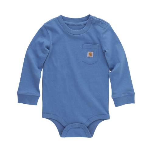 Carhartt Infant Boys' Long Sleeve Logo Pocket Onesie