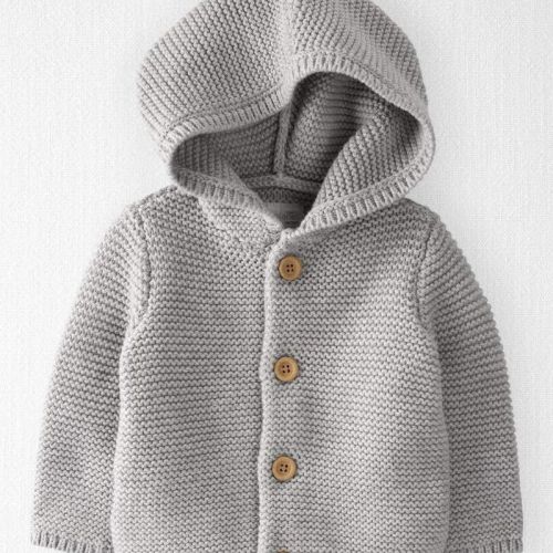 Baby Organic Cotton Signature Stitch Cardigan | Carter’s Oshkosh Canada