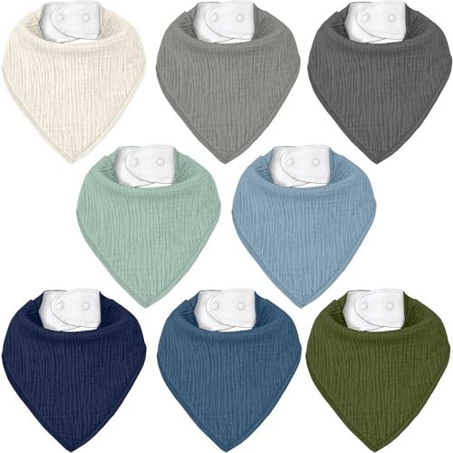 Muslin Baby Bibs 8 Pack
