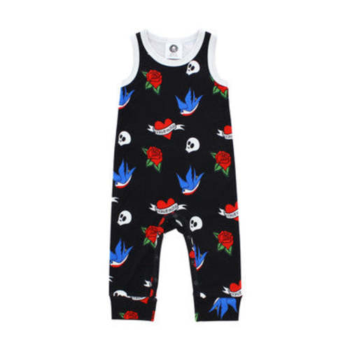 Tattoo Flash Baby Romper | Footless Alternative Onesie – Metallimonsters