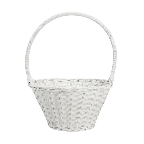 White Sabrina Easter Baskets - Large
