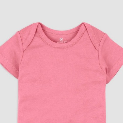 Honest Baby Girls' 10pk Organic Cotton Rainbow Short Sleeve Bodysuit