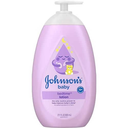 Amazon.com: Johnson's Baby Bedtime Lotion, Soothing NaturalCalm Aromas, Gentle Nighttime Baby Lotion, Helps Relax & Soothe, Hydrating, No added Parabens & Dyes, 27.1 fl. oz : Baby