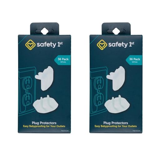 Safety 1st Electrical Outlet Baby Proof Covers, Secure Outlet Plugs, Baby Proofing, 72 Pack