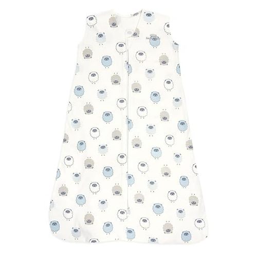 HALO SleepSack, 100% Cotton Wearable Blanket, Swaddle Transition Sleeping Bag, TOG 0.5, Floral Vintage Stripe, Small, 0-6 Months