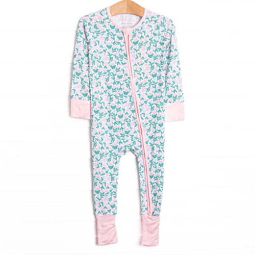 Patio Petals Bamboo Zippy Pajama, Green – Stitchy Fish