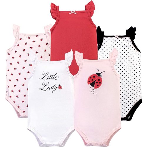 Hudson Baby Unisex Baby Cotton Sleeveless Bodysuits