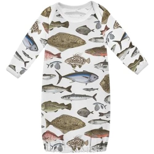 Baby Boy Girl Sleeper Gown Cotton Nightgowns Clothes