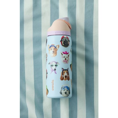 Owala UO Exclusive Dog Collage FreeSip 32 oz Water Bottle