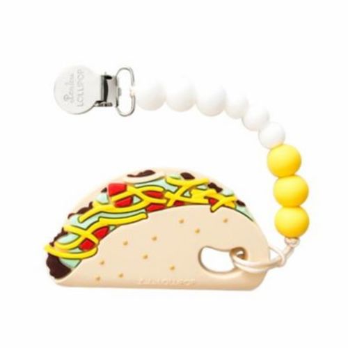 Loulou Lollipop Taco Teether with Clip - MULTI - NO SIZE