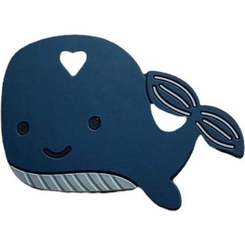 Whale BPA-Free Slicone Teether, Original - Three Hearts | Maisonette