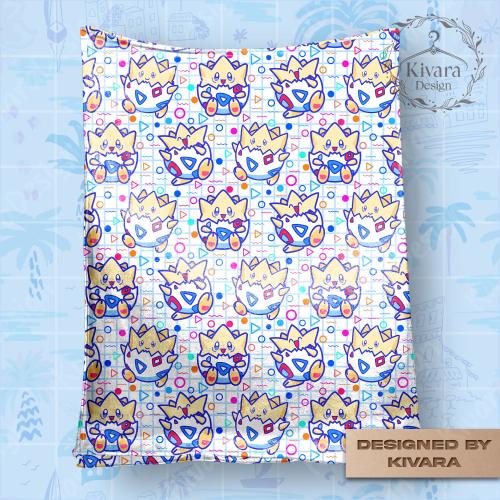 Togepi Blanket - Egg Anime Home Decor Button Up - Joyful Energy Bedding Decor Gifts
