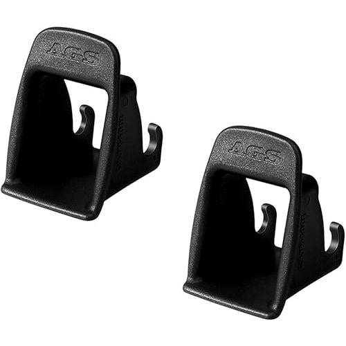 2 PCS ISOFIX Interface Belt Latch Guide, Car Child Seat Belt Buckle Fixed Guide Groove, Universal Seat Bracket Connector Latch Guide for Child Safety Chair, Car Accessories (Black)