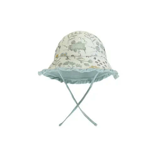 Reversible Sun Hat - Springtime Doodle - 3-6 Months