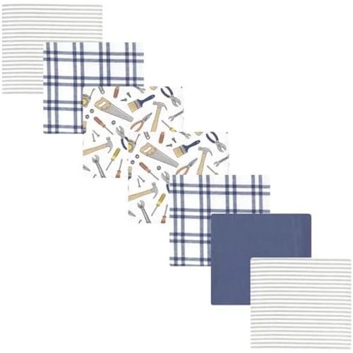 Luvable Friends Little Treasure Flannel Receiving Blankets 7pk