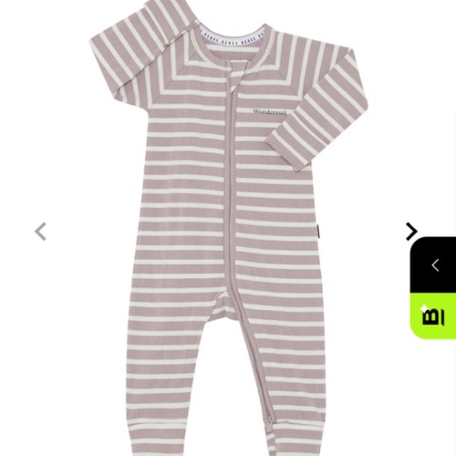 Bonds Wide Needle Rib Zippy | Baby Baby Coverall | BWJHA