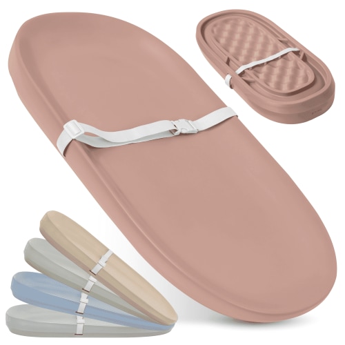 Jool Baby Waterproof Baby Changing Pad - Easy to Clean, Lightweight & Portable - Large Foam Cushion for Comfort (Rose)